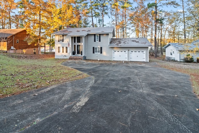 view of front of house featuring a garage