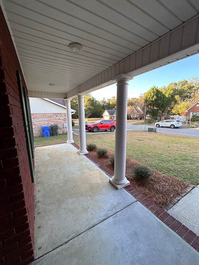 view of patio / terrace featuring a porch