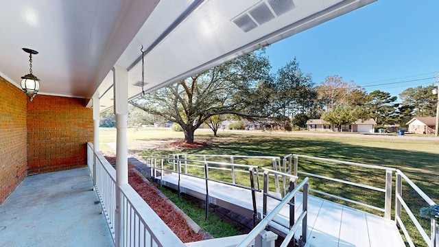 view of balcony