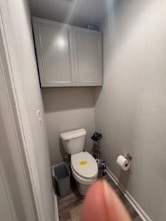 bathroom featuring toilet