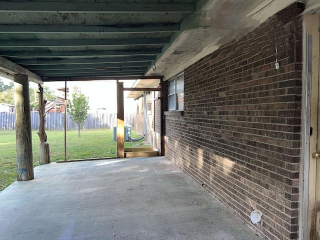 view of patio / terrace with fence