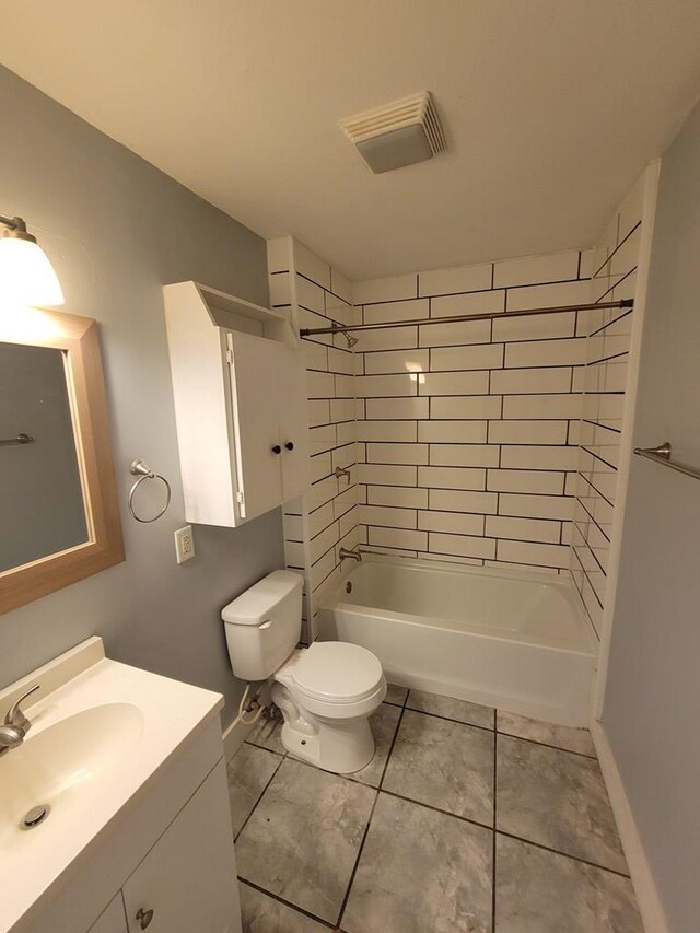 952 Easterling Mill Rd, Ariton, AL 36311 - full bath featuring vanity, tile patterned flooring, and bathtub / shower combination