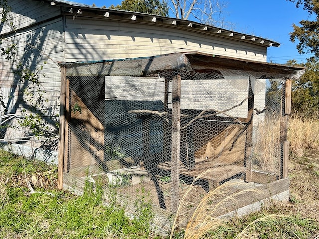 view of poultry coop