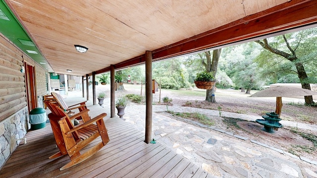 1622 W Main St, Daleville, AL 36322 - wooden deck with a patio