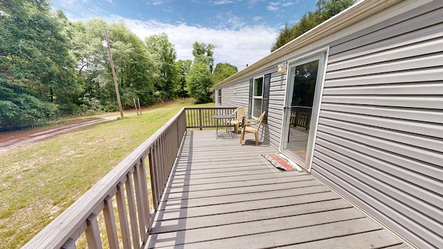 1622 W Main St, Daleville, AL 36322 - deck featuring a lawn
