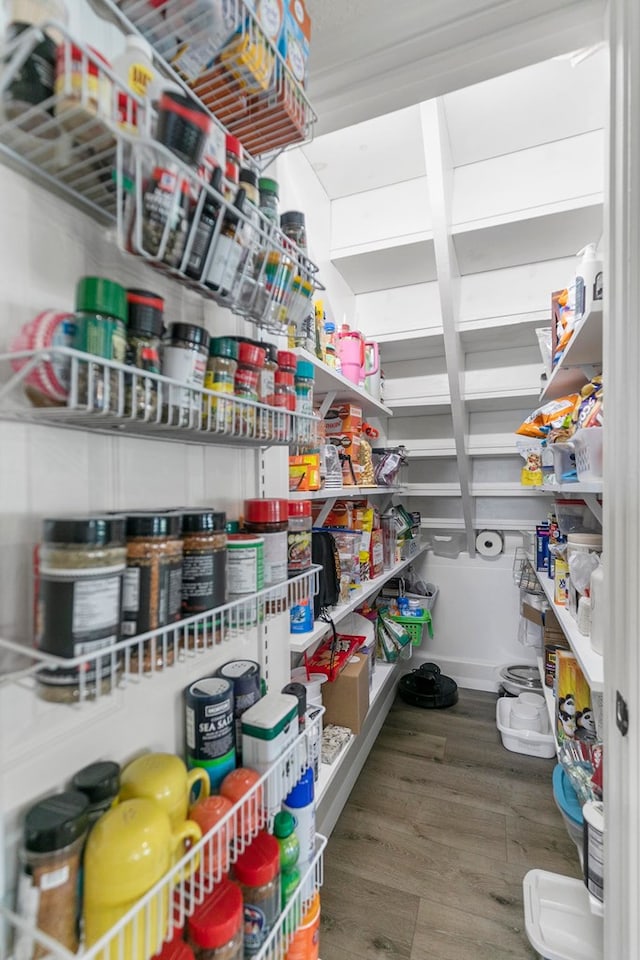 view of storage area