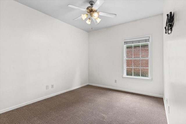 133 Brockton Ct, Dothan, AL 36305 - carpeted spare room featuring ceiling fan and baseboards