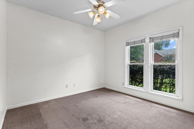 133 Brockton Ct, Dothan, AL 36305 - carpeted empty room featuring baseboards and ceiling fan