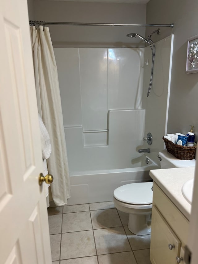 204 Melrose Ln, Dothan, AL 36303 - full bathroom with vanity, tile patterned floors, and shower / tub combo with curtain