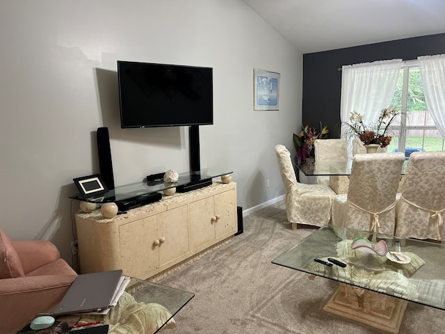 204 Melrose Ln, Dothan, AL 36303 - carpeted living room with lofted ceiling