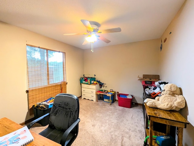 3602 Pebble Creek Ln, Dothan, AL 36303 - carpeted office space featuring ceiling fan