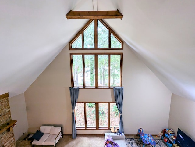 3602 Pebble Creek Ln, Dothan, AL 36303 - additional living space featuring light carpet and vaulted ceiling