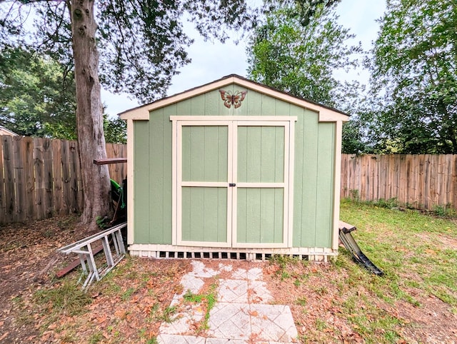 3602 Pebble Creek Ln, Dothan, AL 36303 - view of shed featuring a fenced backyard