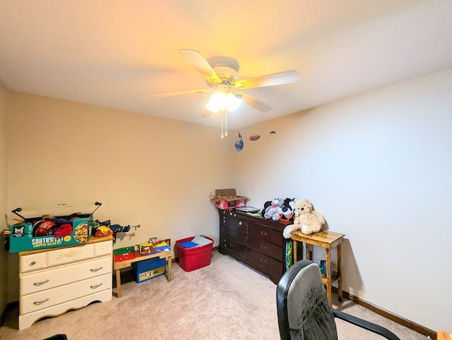 3602 Pebble Creek Ln, Dothan, AL 36303 - carpeted bedroom with a ceiling fan