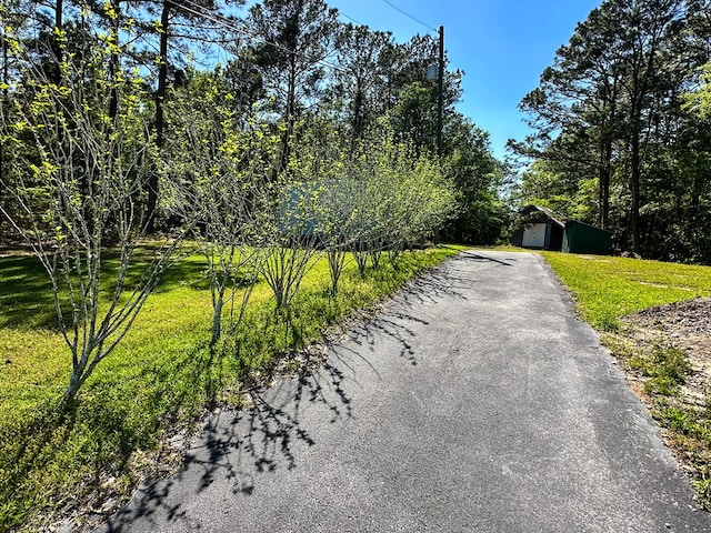 view of street featuring driveway