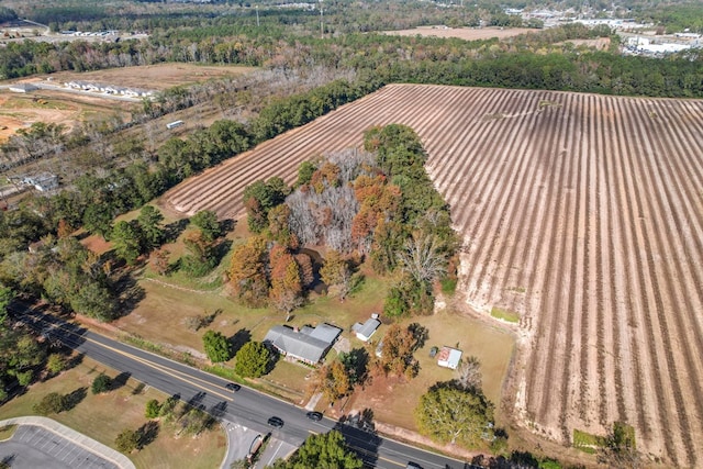 bird's eye view featuring a rural view