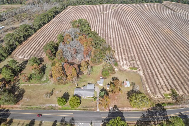 bird's eye view with a rural view