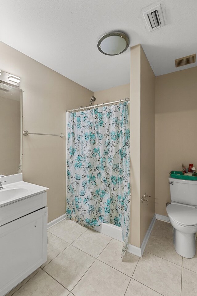 6 Piedmont Pl, Enterprise, AL 36330 - bathroom featuring vanity, tile patterned floors, and a shower with curtain