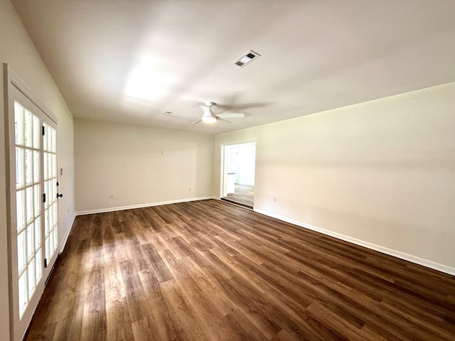 143 Durby Ln, Dothan, AL 36305 - empty room featuring dark wood finished floors and ceiling fan
