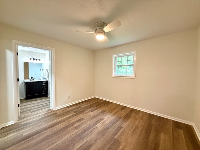 143 Durby Ln, Dothan, AL 36305 - spare room with ceiling fan and wood finished floors