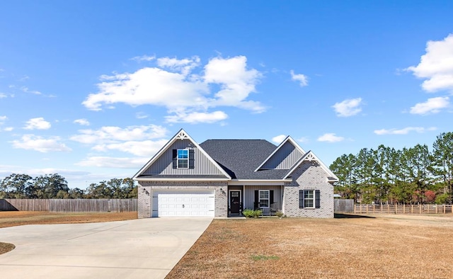 craftsman-style home featuring a garage