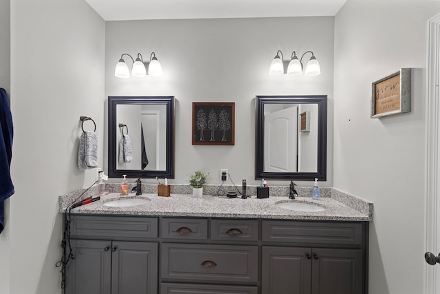 bathroom with vanity