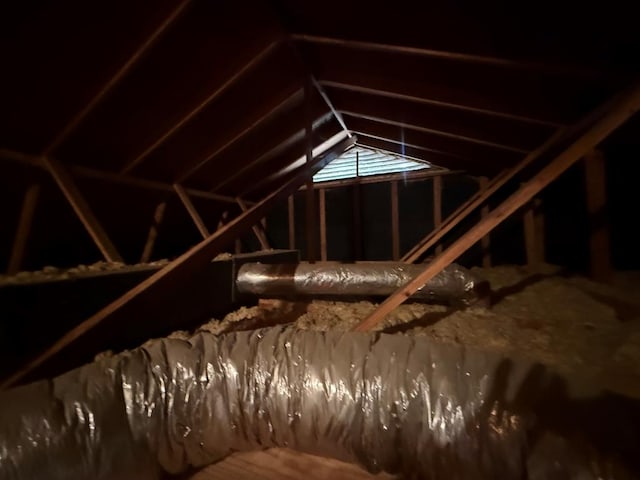 view of attic