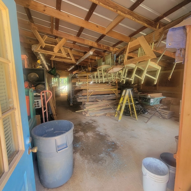 miscellaneous room featuring concrete flooring