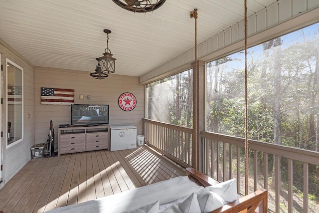 view of sunroom / solarium