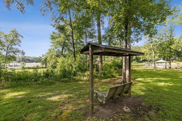 668 Lake Front Dr, Abbeville, AL 36310 - view of grassy yard