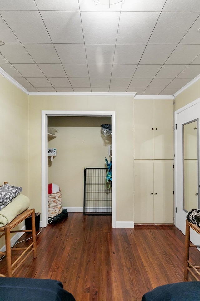 668 Lake Front Dr, Abbeville, AL 36310 - living area featuring ornamental molding and wood finished floors