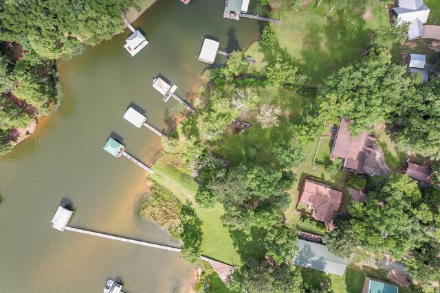 668 Lake Front Dr, Abbeville, AL 36310 - aerial view of property's location featuring a nearby body of water
