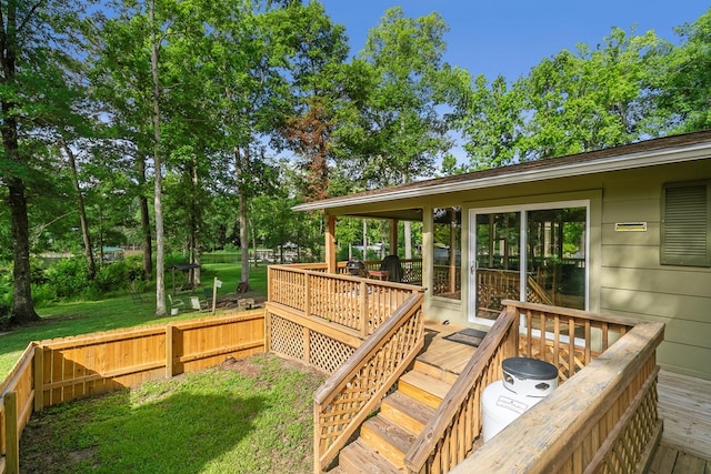 668 Lake Front Dr, Abbeville, AL 36310 - view of deck