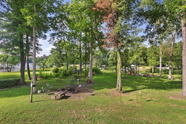 668 Lake Front Dr, Abbeville, AL 36310 - view of property's community with a yard and view of scattered trees