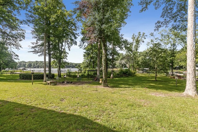 668 Lake Front Dr, Abbeville, AL 36310 - view of green lawn