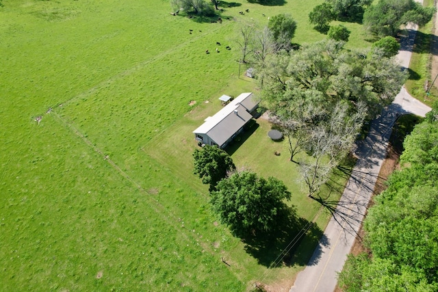 bird's eye view featuring a rural view