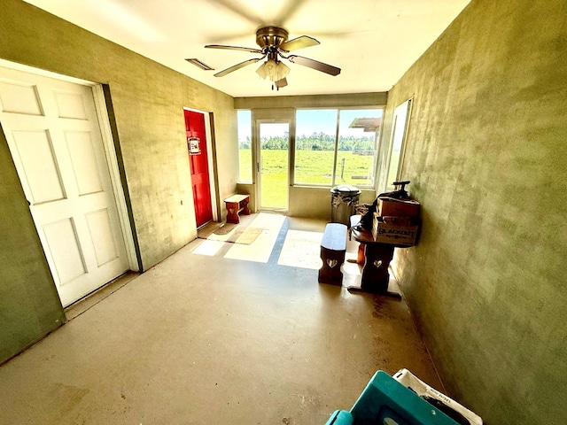sunroom / solarium with visible vents