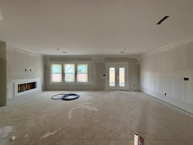 32 Woodham Rd, Ashford, AL 36312 - unfurnished living room featuring a fireplace and crown molding