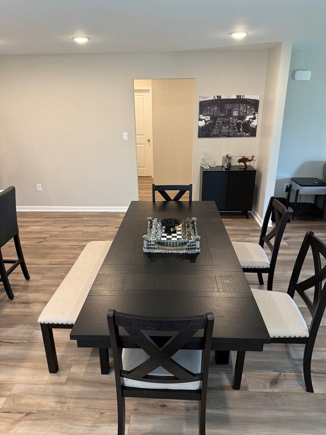 34 Popcorn Cir, Rehobeth, AL 36301 - dining room featuring light wood-type flooring and recessed lighting