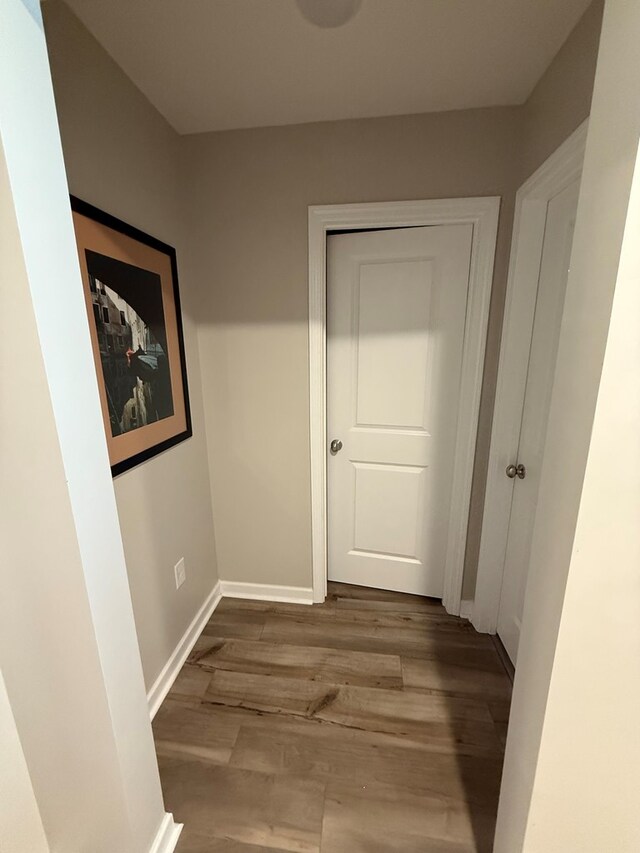 34 Popcorn Cir, Rehobeth, AL 36301 - hallway with wood finished floors and baseboards