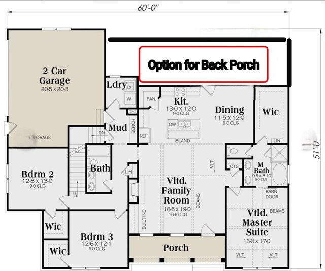517 Gladstone Way, Dothan, AL 36305 - view of floor plan / room layout