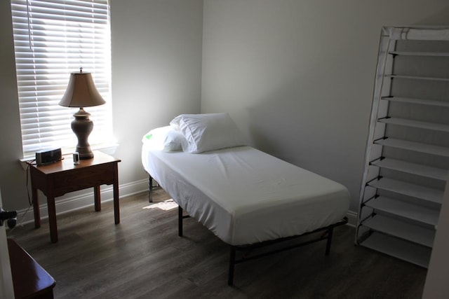 2702 Samantha Dr, Dothan, AL 36303 - bedroom with baseboards and wood finished floors