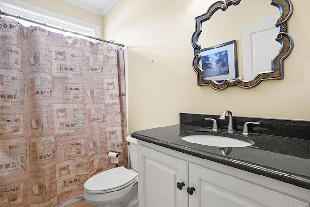 106 Camberly Ct, Dothan, AL 36301 - full bath with vanity, ornamental molding, and a shower with shower curtain