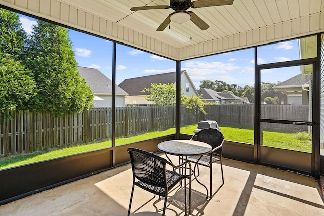 106 Camberly Ct, Dothan, AL 36301 - sunroom with a ceiling fan