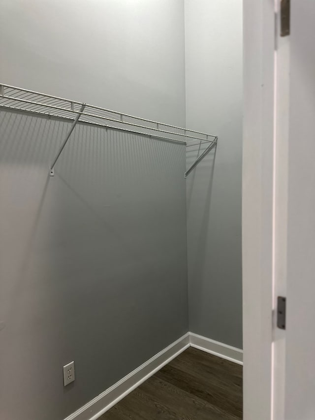 183 Chestnutt Rd, Slocomb, AL 36375 - walk in closet featuring dark wood finished floors