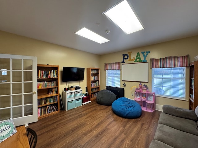 living room featuring wood finished floors