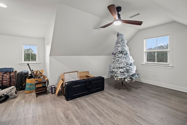 5700 S State Highway 605, Rehobeth, AL 36301 - bonus room featuring vaulted ceiling, wood finished floors, plenty of natural light, and a ceiling fan