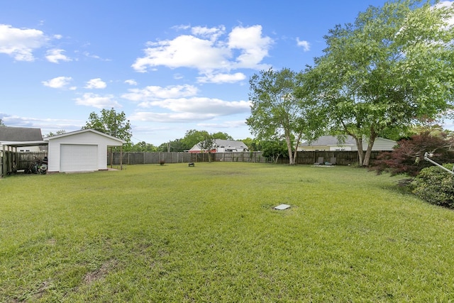 106 Lake Ln, Headland, AL 36345 - view of yard featuring an outbuilding and a detached garage