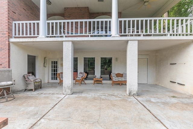 408 Shakespeare Dr, Dothan, AL 36303 - view of patio featuring a balcony and a carport