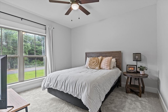246 Suggs Rd, Dothan, AL 36345 - carpeted bedroom featuring ceiling fan and baseboards
